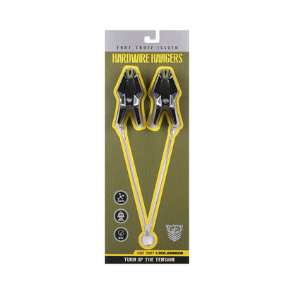 Doc Johnson Fort Troff Hardwire Hangers – Nipple Clamps with Extra-Wide Silicone Pads – Black