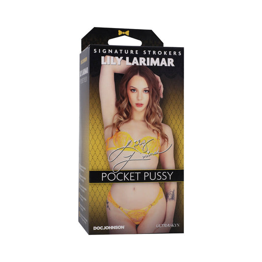 Doc Johnson Signature Strokers Lily Larimar ULTRASKYN Pocket Pussy – Vanilla
