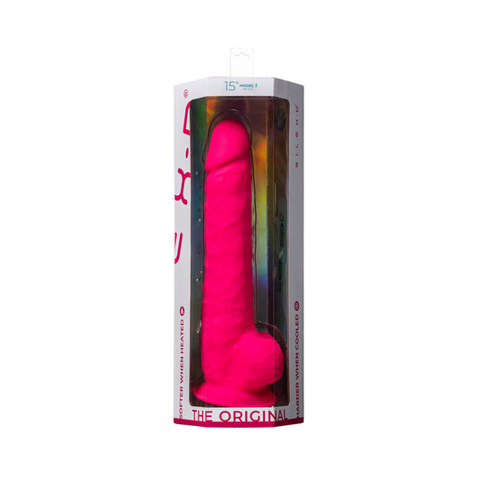 SILEX-D The Original Model 1 Dildo – 15 in. Dual-Density with Suction Cup – Pink