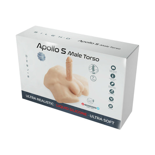 Doc Johnson Apollo S Torso with 7 in. Liquid Silicone Dildo – Vanilla