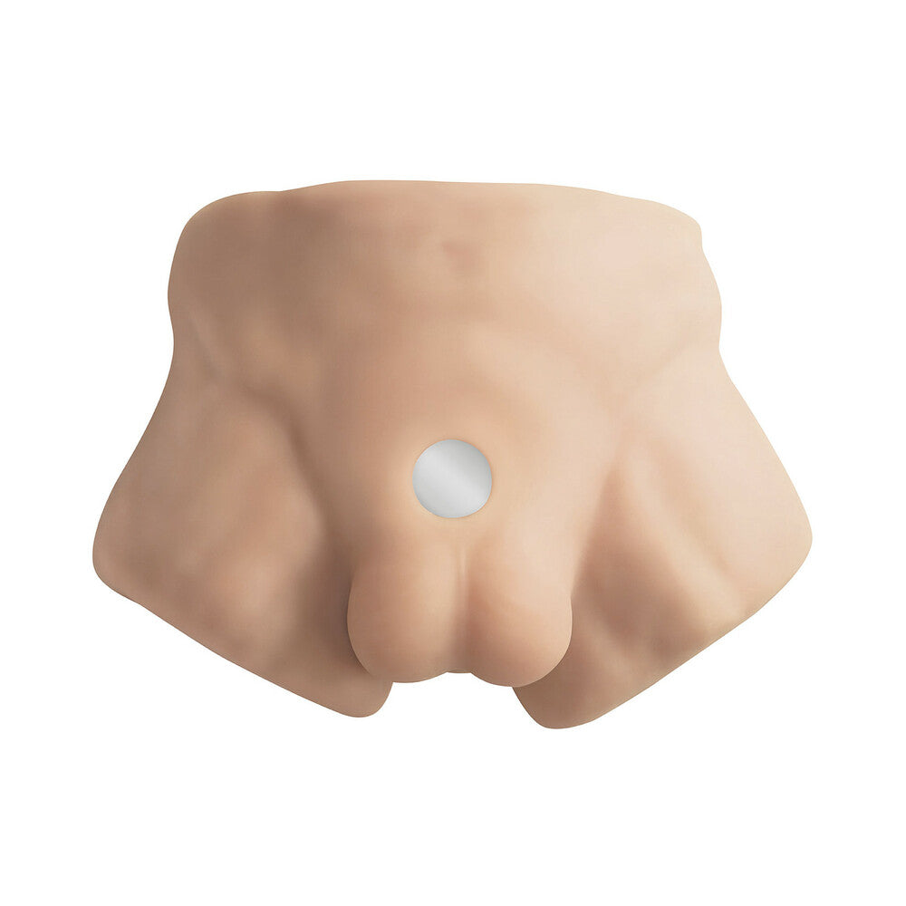 Doc Johnson Apollo S Torso with 7 in. Liquid Silicone Dildo – Vanilla