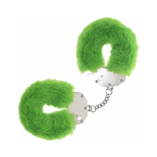 Ouch! Heavy-Duty Fluffy Handcuffs – Green