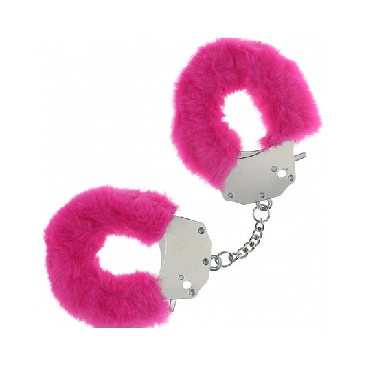 Ouch! Heavy-Duty Fluffy Handcuffs – Hot Pink