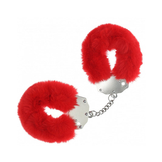 Ouch! Heavy-Duty Fluffy Handcuffs – Red