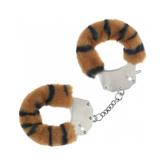 Ouch! Heavy-Duty Fluffy Handcuffs - Animal Print