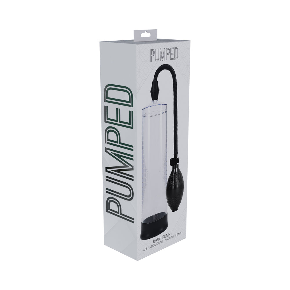 Pumped Basic Pump 1 Water Resistant Vacuum Erection Device - Clear