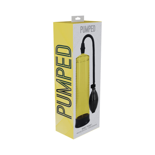 Pumped Basic Pump 1 Water Resistant Vacuum Erection Device - Yellow