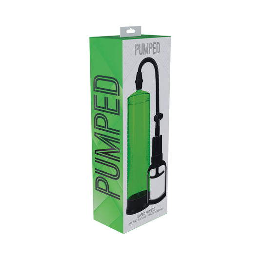Pumped Basic Pump 2 Water Resistant Vacuum Erection Device - Green