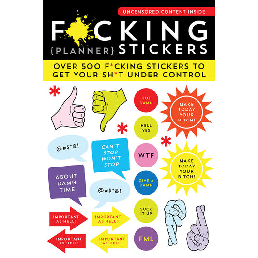 Sourcebooks Funny Planner Stickers Pack – Assorted Colors