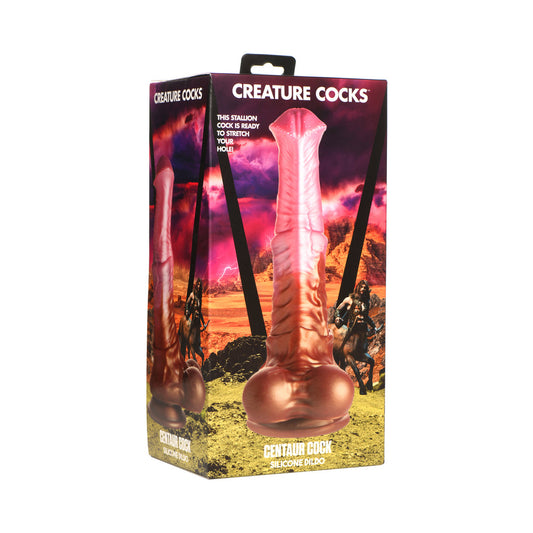 Creature Cocks Centaur Cock Silicone Dildo – Multi-Color, Suction Cup Base