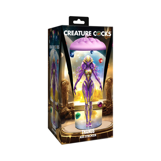 Creature Cocks Thanus Ass Stroker – Light Purple – Textured Rubber Interior