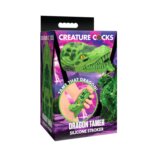 Creature Cocks Dragon Tamer Silicone Stroker – Green