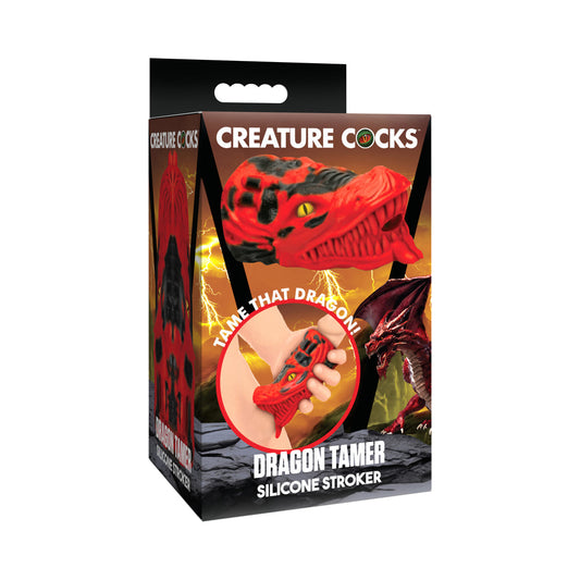 Creature Cocks Dragon Tamer Silicone Stroker - Red