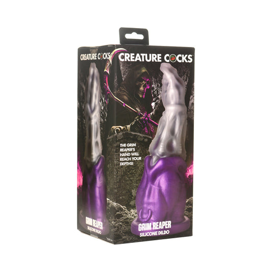 Creature Cocks Grim Reaper Silicone Dildo with Suction Cup Base – Multi-Color