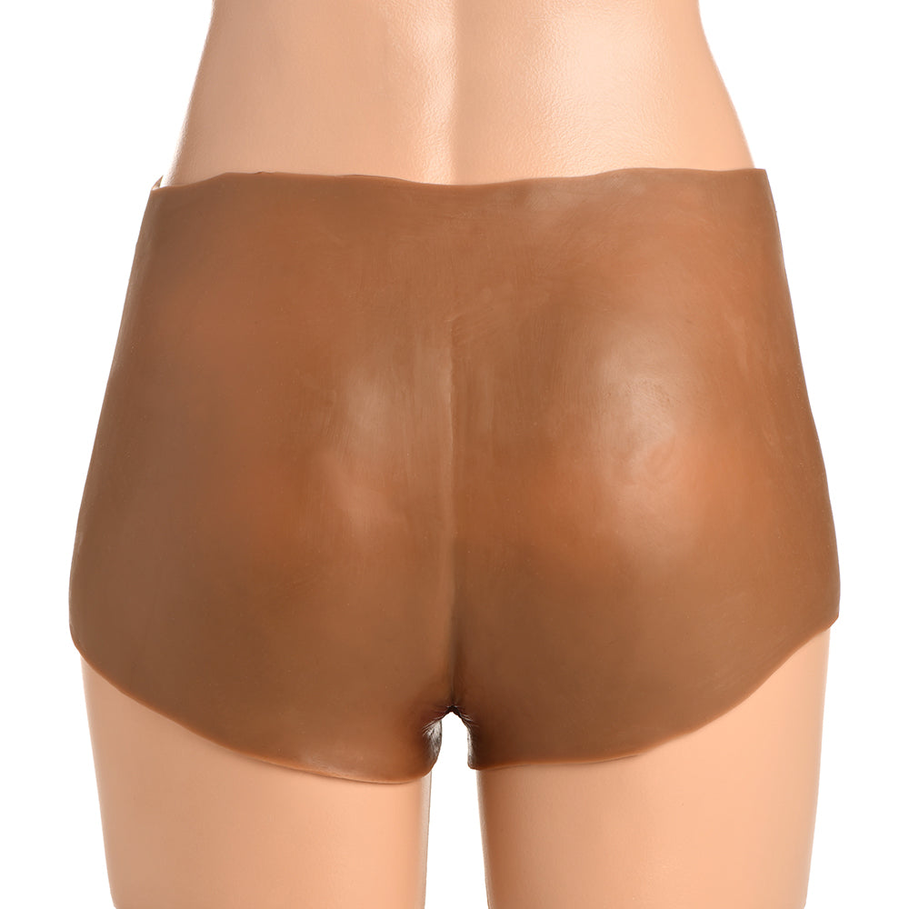 Master Series Boner Briefs Silicone Panty-Shorts with Poseable Dildo – Dark S