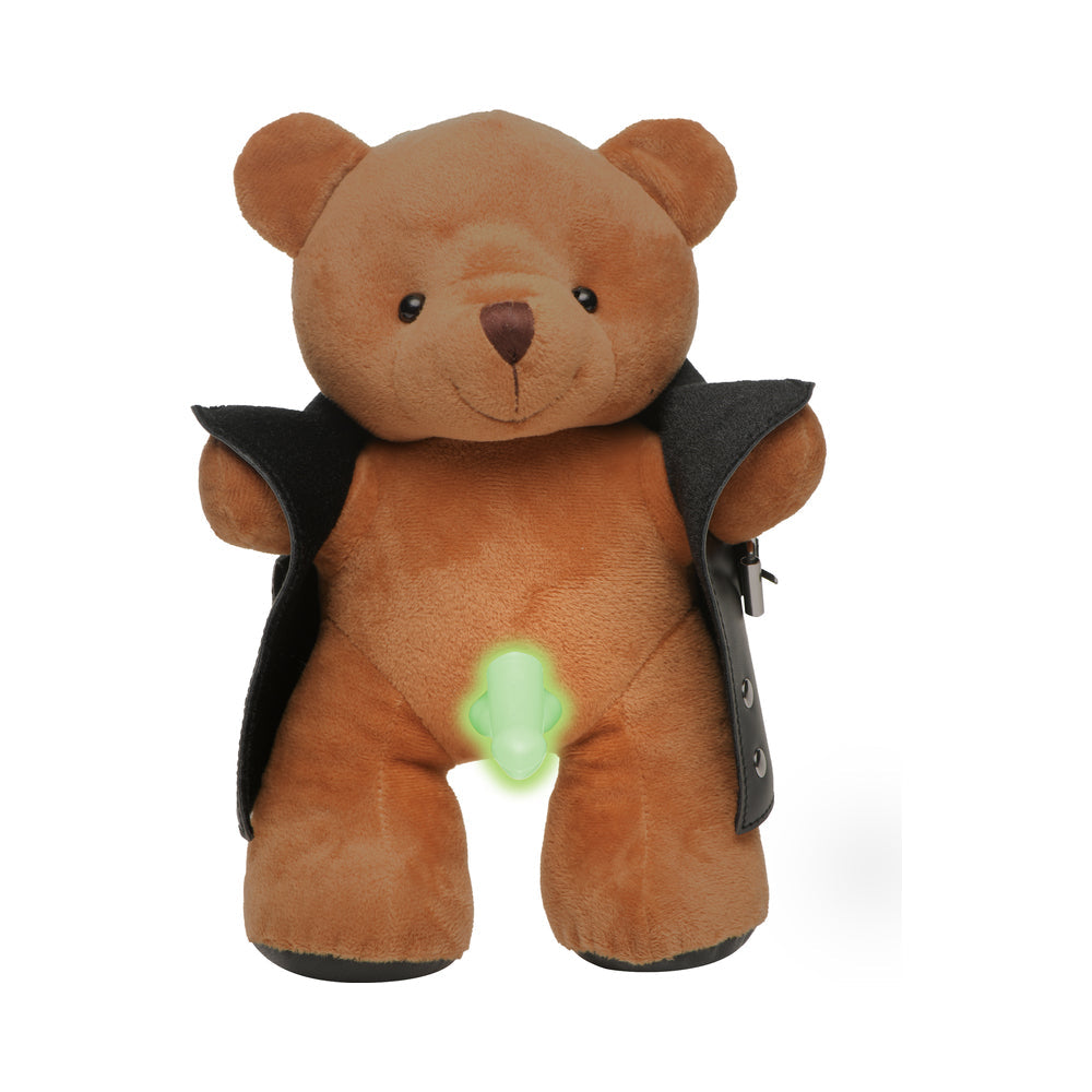 Master Series Exhibitionist Teddy Bear with Glow-in-the-Dark Penis – Brown