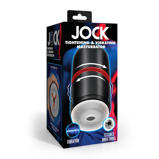 Curve Novelties Tightening & Vibrating Masturbator – Black/Clear