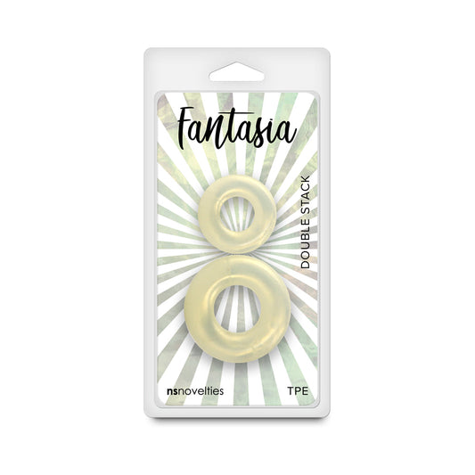 Fantasia Double Stack Amber - TPE Double Stimulation Toy - Gold