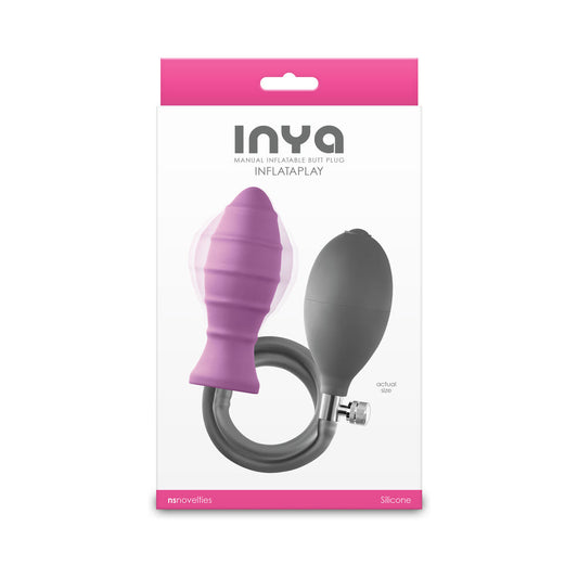 INYA InflataPlay Manual Inflatable Butt Plug – Pink