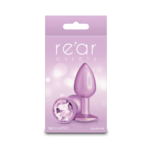 NS Novelties Rear Assets Metal Plug – Iridescent Pink Small Anal Toy