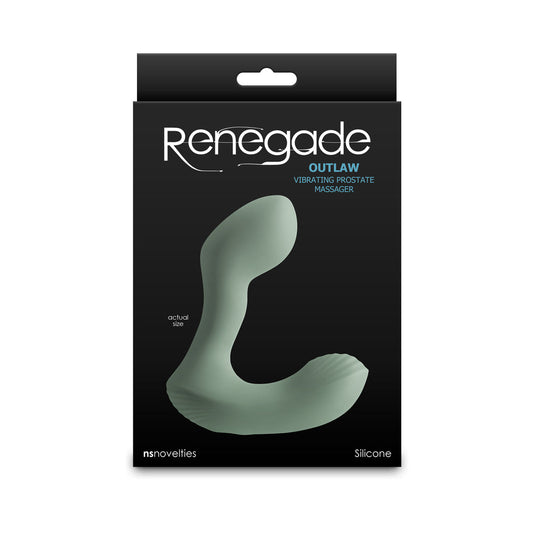 Renegade Outlaw Rechargeable Vibrating Prostate Massager – Green