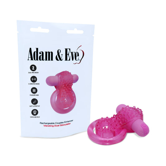Adam & Eve Rechargeable Couples Enhancer Ring – Hot Pink
