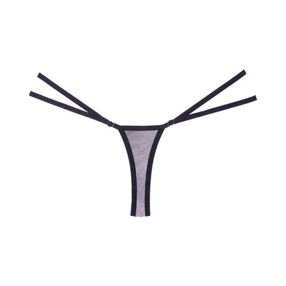 Allure Adore Good Girl Panty Thong – Black Lace with Adjustable Straps