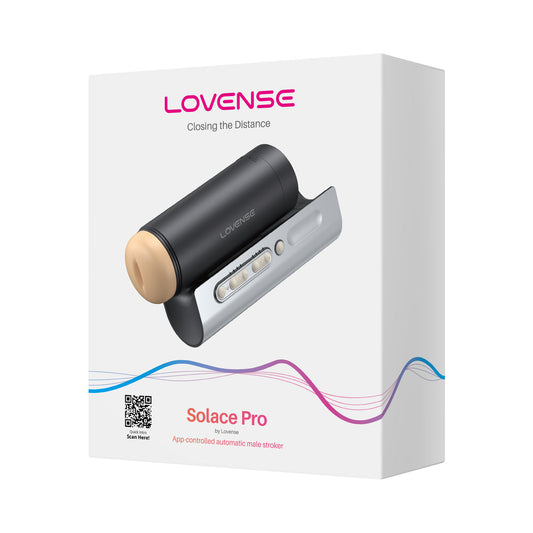 Lovense Solace Pro Thrusting Toy with Adjustable Stroke and Hands-Free Play - Vanilla