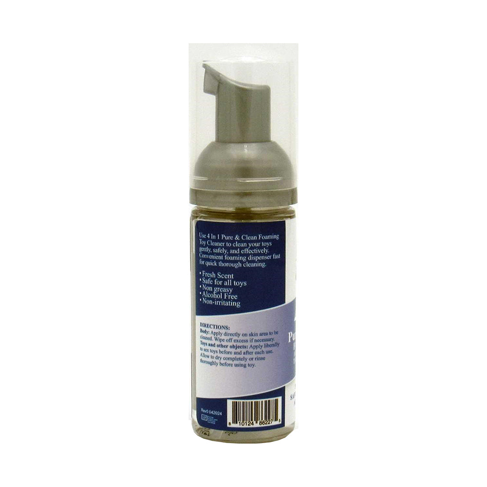 Adam & Eve 4 in 1 Pure & Clean Foaming Toy Cleaner – Clear