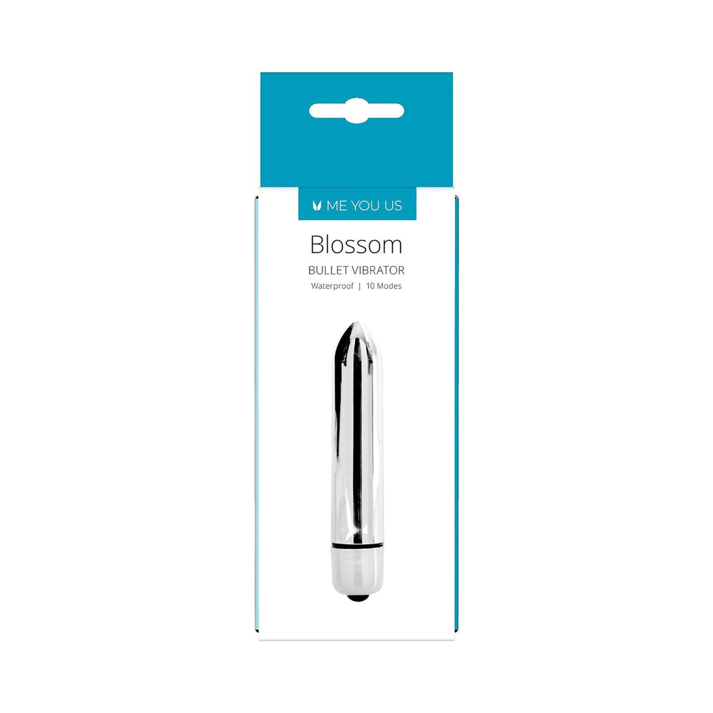 Me You Us Blossom Bullet Vibrator – 10 Modes, Silver