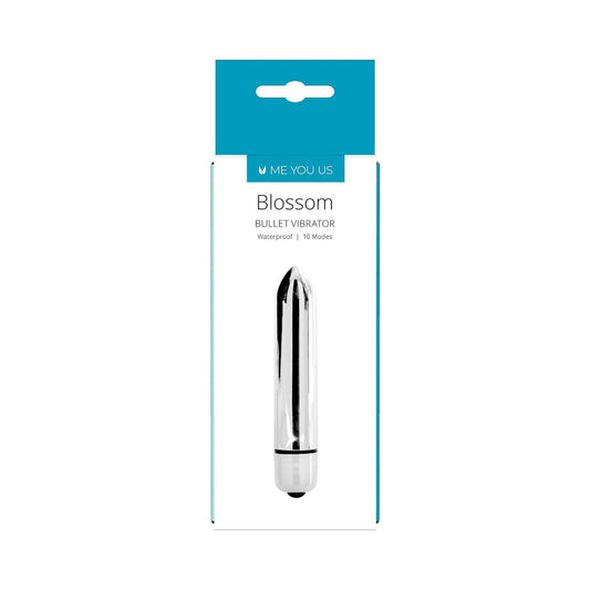 Me You Us Blossom Bullet Vibrator – 10 Modes, Silver