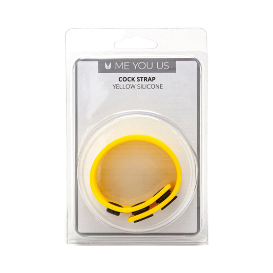 Me You Us Yellow Silicone Cock Strap – Comfortable and Durable Intimate Accessory