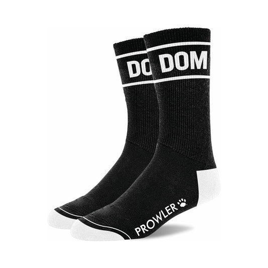 Prowler RED Dom Socks - Black Cotton, One Size