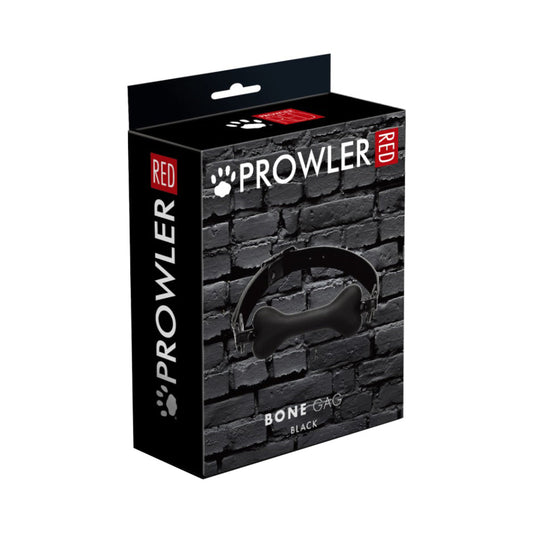 Prowler RED Bone-Shaped Ball Gag – Black, Silicone