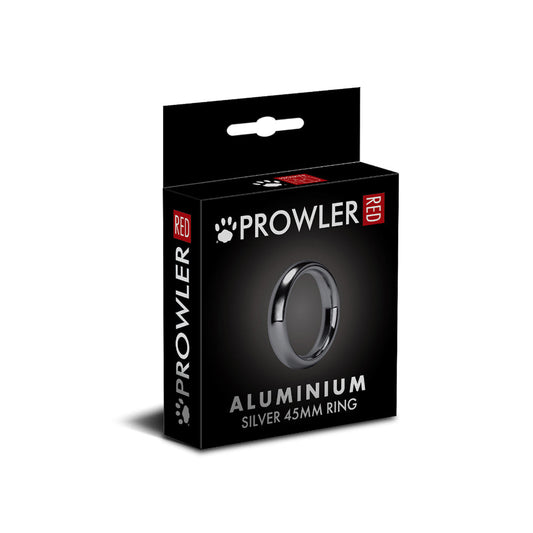Prowler RED 45mm Aluminum Cock Ring – Silver