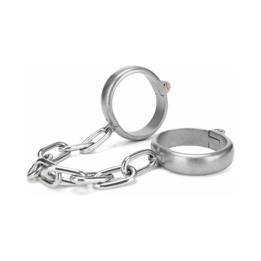 Prowler RED Heavy Duty Hand Cuffs - Silver/Steel/Chrome