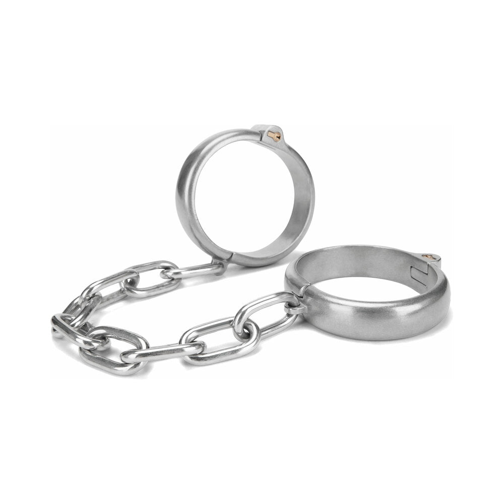 Prowler RED Heavy Duty Ankle Cuffs – Silver/Steel/Chrome