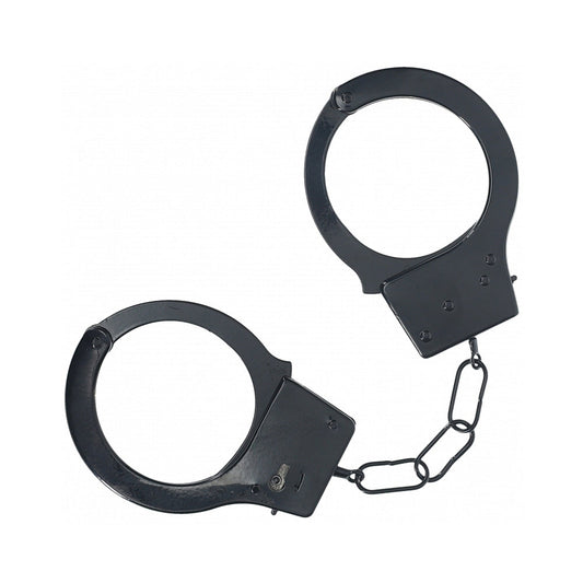 Ouch! Classic Metal Handcuffs – Black – Secure Locking Mechanism
