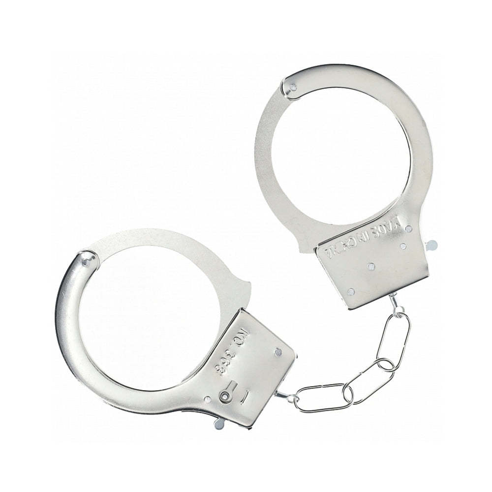 Ouch! Classic Metal Handcuffs – Silver – Secure Locking Mechanism
