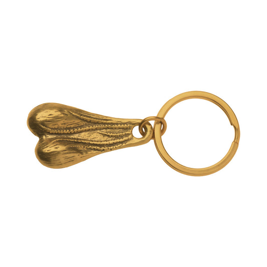 XR Brands Big Ballers Brass Nuts Keychain – Copper, Durable, Fun Design