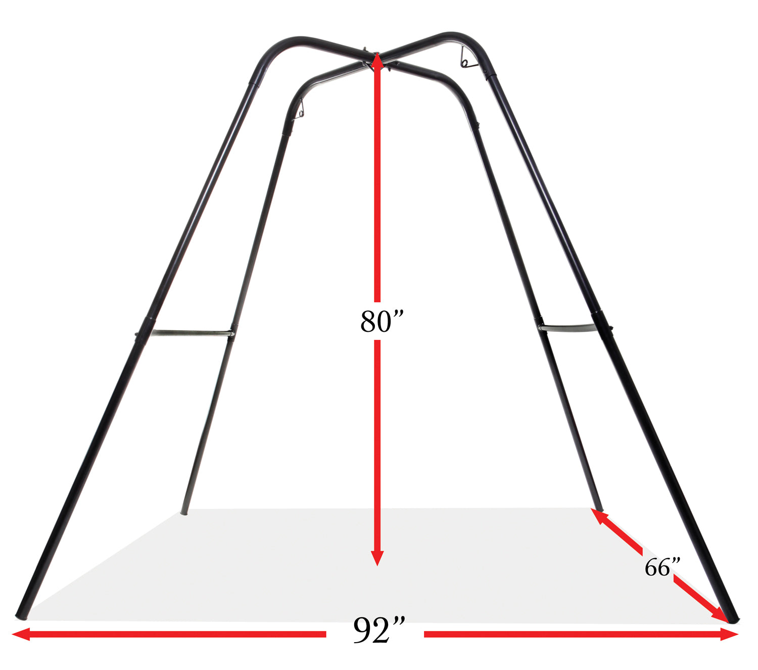 Pipedream Fantasy Swing Stand – Free-Standing Bondage Support – Black
