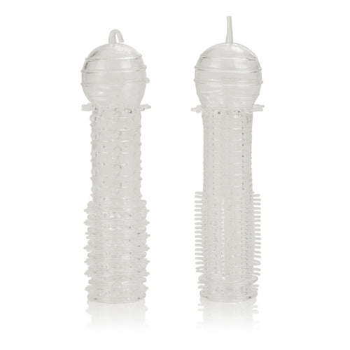 CalExotics Silicone Sleeve 2 Pack – Clear, Waterproof Sleeves