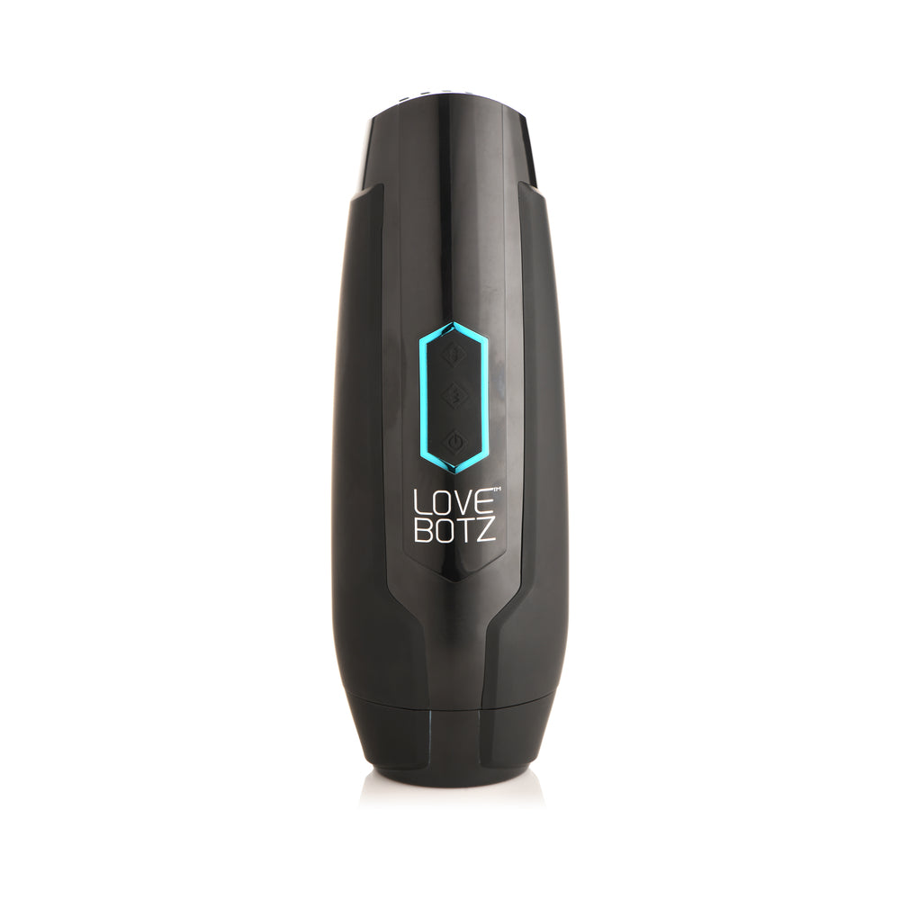 LoveBotz The Milker Max Thrusting & Vibrating Masturbator – Black
