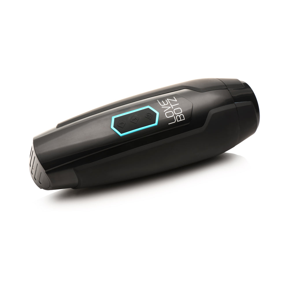 LoveBotz The Milker Max Thrusting & Vibrating Masturbator – Black