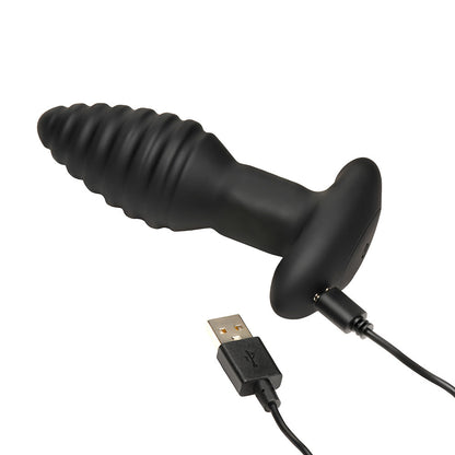 Rimmers Model-E Vibrating Rimming Butt Plug with Remote Control - Black
