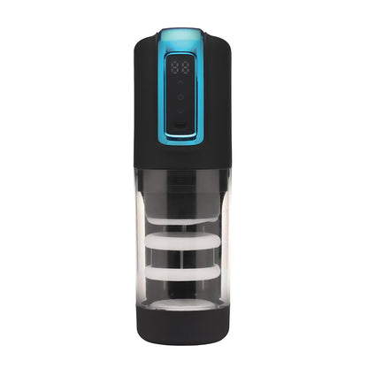 XR Brands Roto-Stroke Thrusting & Rotating Masturbator – Black