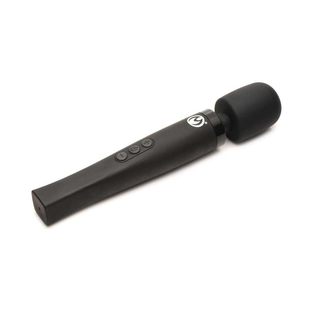 Master Series Thunderstick Pro Wand Massager – Black – Flexible Neck, Waterproof