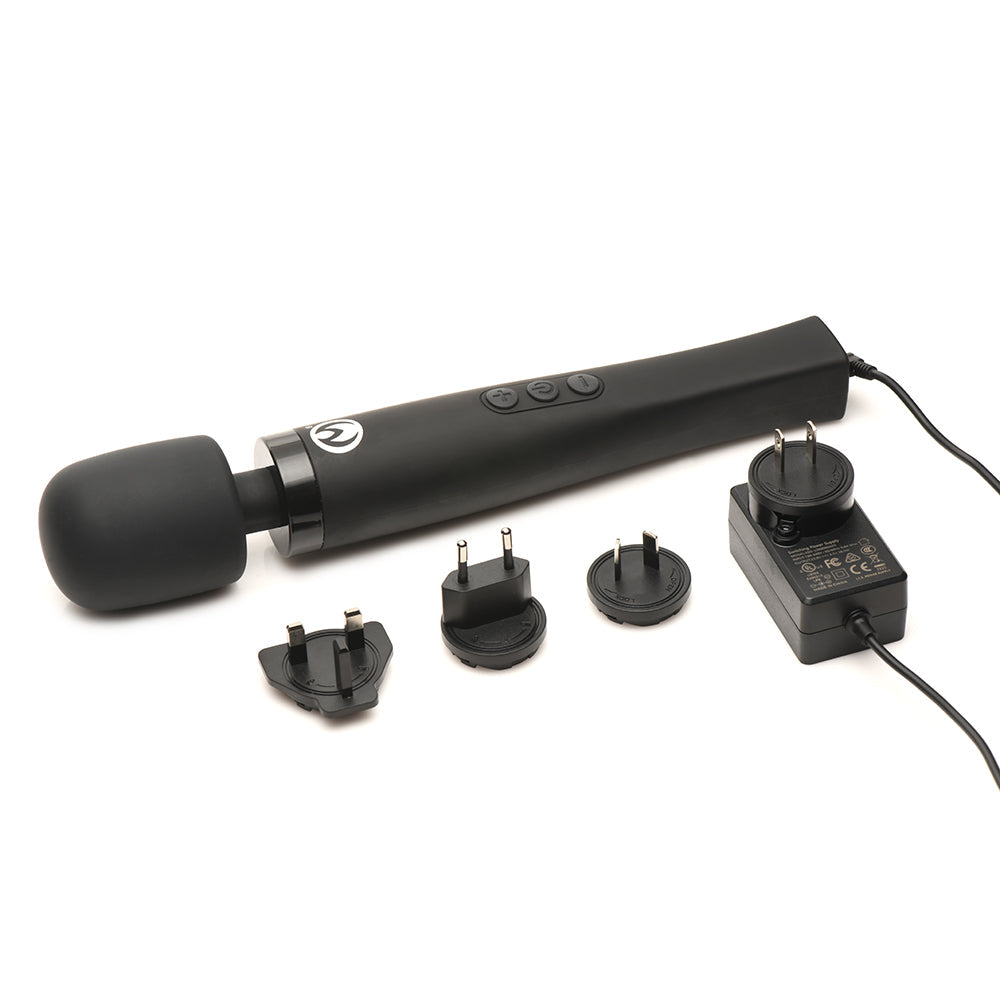 Master Series Thunderstick Pro Wand Massager – Black – Flexible Neck, Waterproof