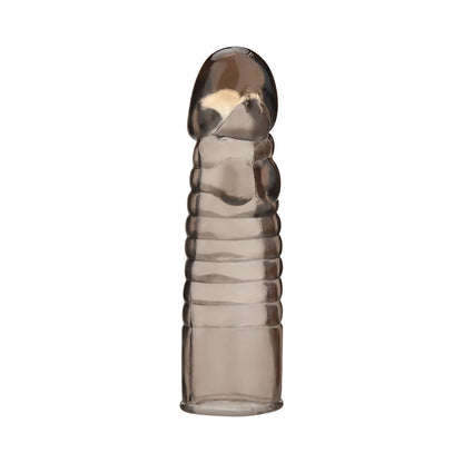 Electric Eel 6" Ribbed Realistic Penis Enhancing Sleeve Extension – Gray
