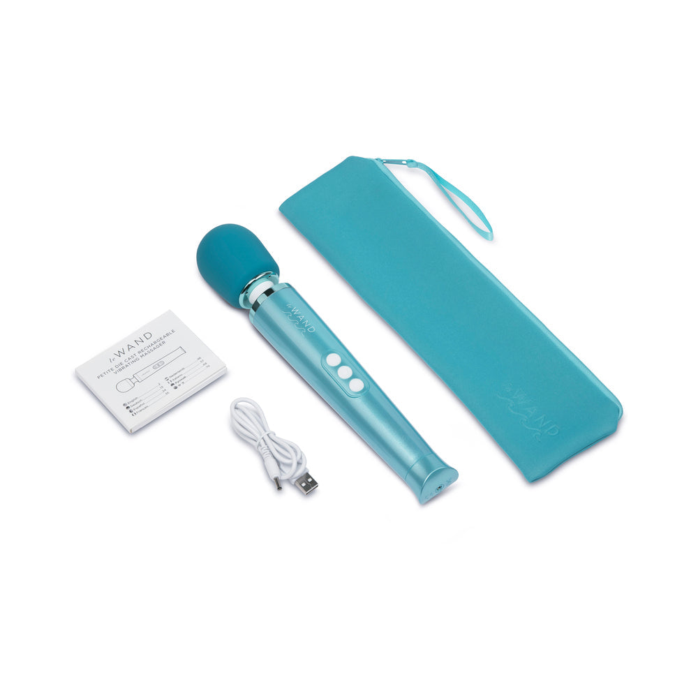 Le Wand Dive Submersible Rechargeable Vibrating Massager - Waterproof Teal